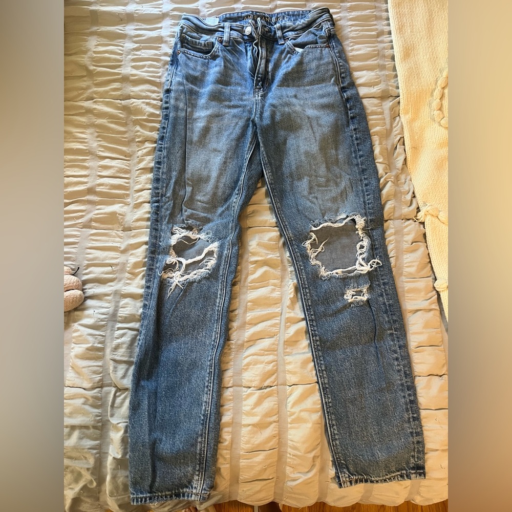 American Eagle Blue Straight Jeans